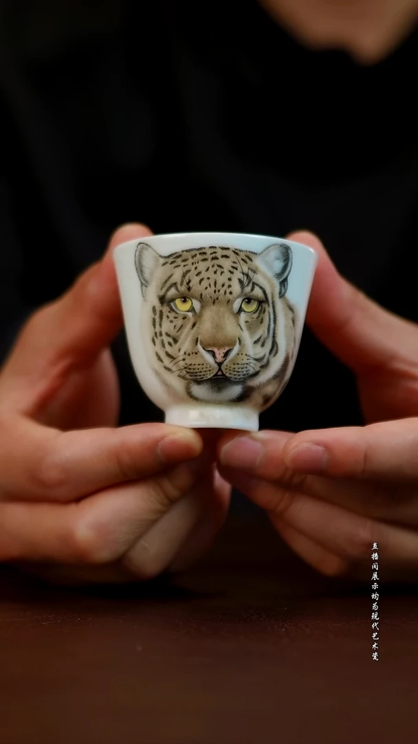 摆件景德镇陶东方现代艺术高端茶器花瓶摆件