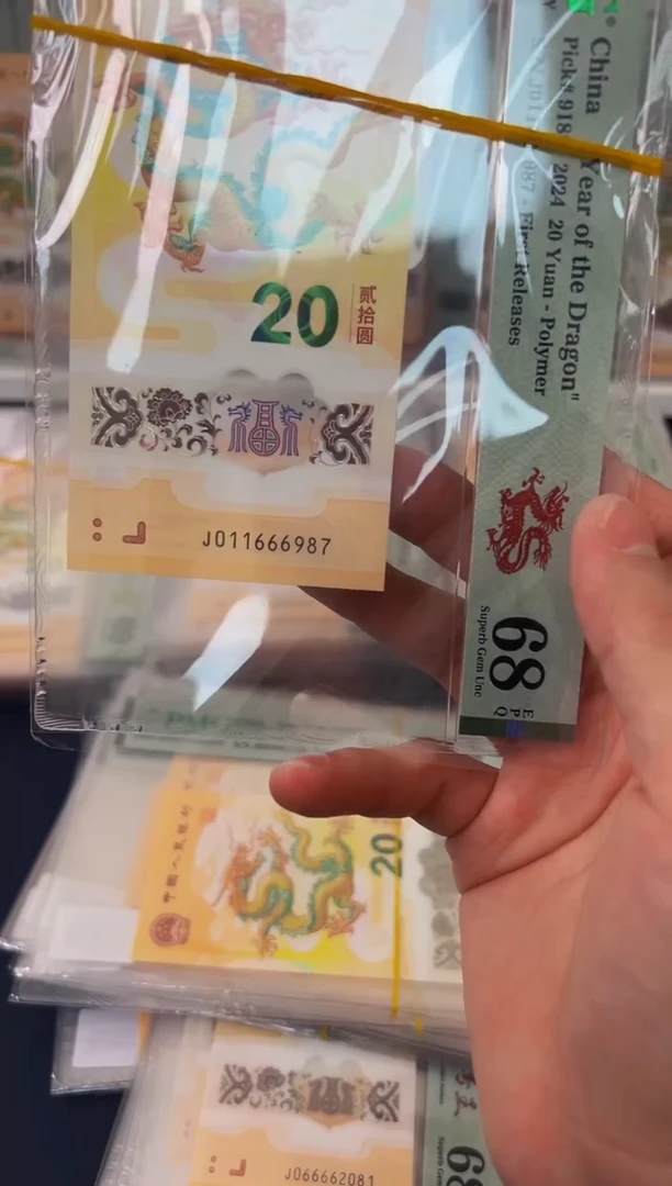 塑料24年龙钞豹身（7）-PMG68