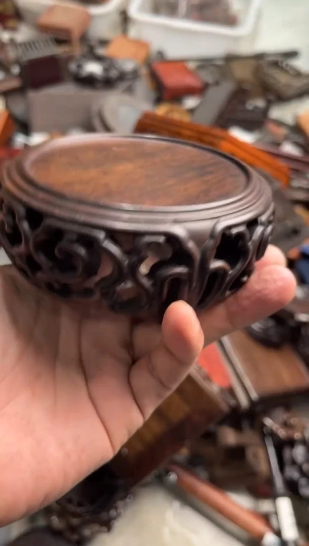 木63黑檀木云海底座