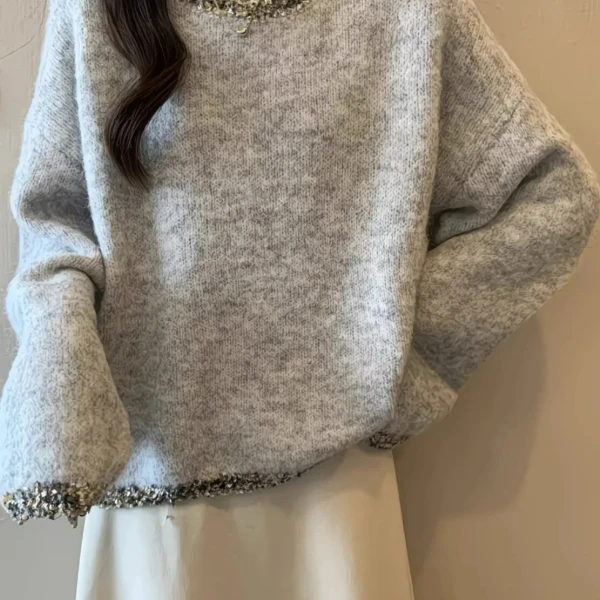 【551-600】秋冬毛衣 女 宽松套头针织开衫  档口尾货 挂板样衣