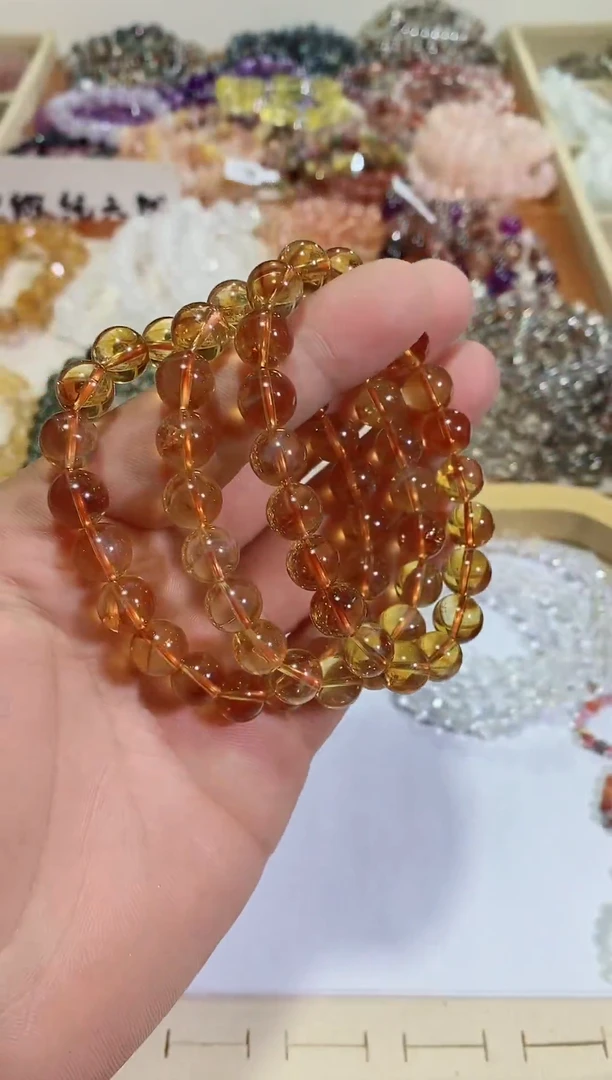 【闪购商品】黄晶手链未镶嵌黄塔晶10m+ (多样性发其一）