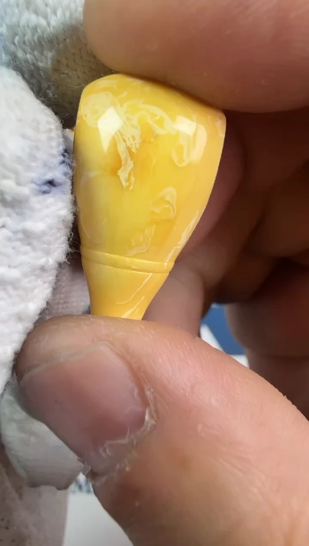 裸石蜜蜡未镶嵌蜜蜡三通