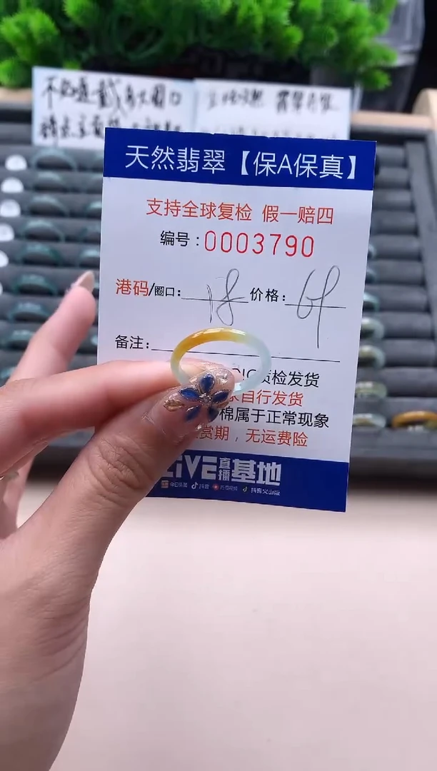 未镶嵌戒指翡翠3790