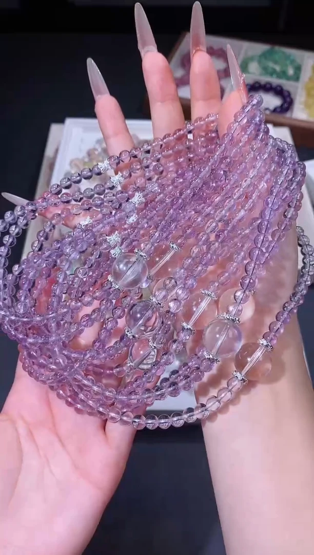 合金手链水晶1115.5玻利维亚紫水晶手串 多样性发其一