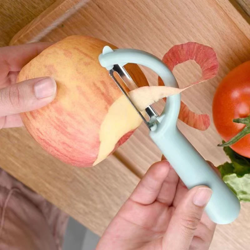 【新疆包邮】不锈钢削皮刀土豆水果削甘蔗刮皮刀去皮神器彩色削皮器