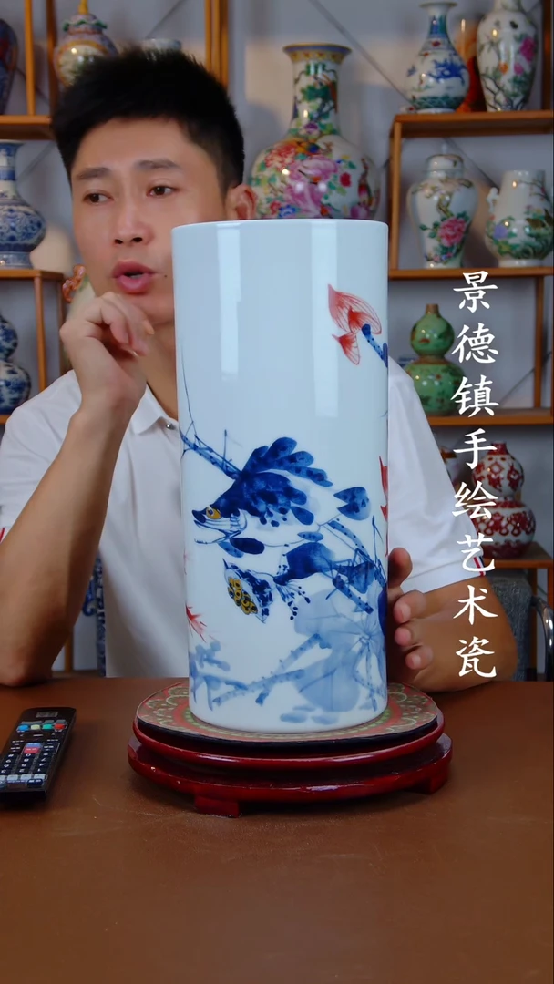 现代景德镇手工手绘陶瓷摆件15