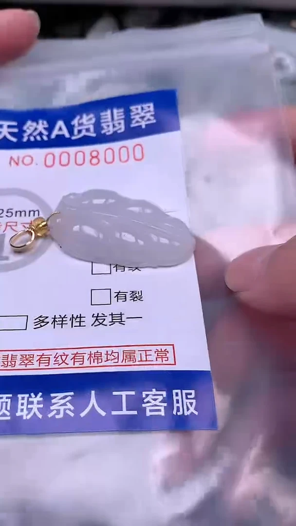 翡翠未镶嵌吊坠(不含链)1