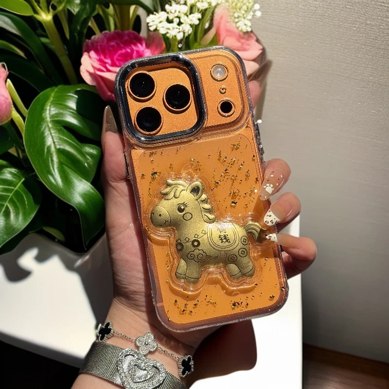 马上有钱适用苹果17/16华为oppo小米vivo滴胶手机壳