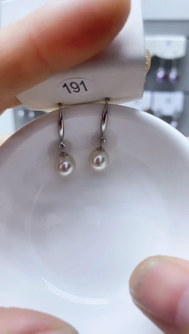【闪购商品】淡水珍珠耳饰银S925镶嵌191