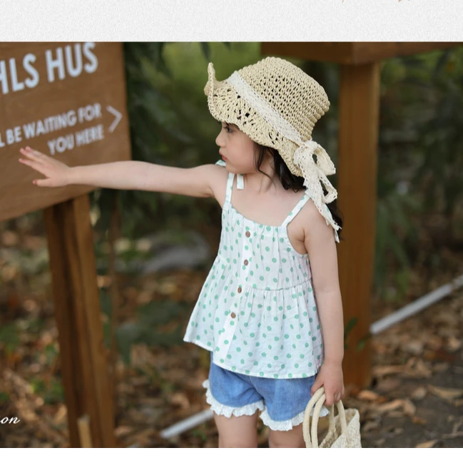 小O宝Okids 7.1宝宝森系娃娃背心吊带夏天清爽 YFX312059