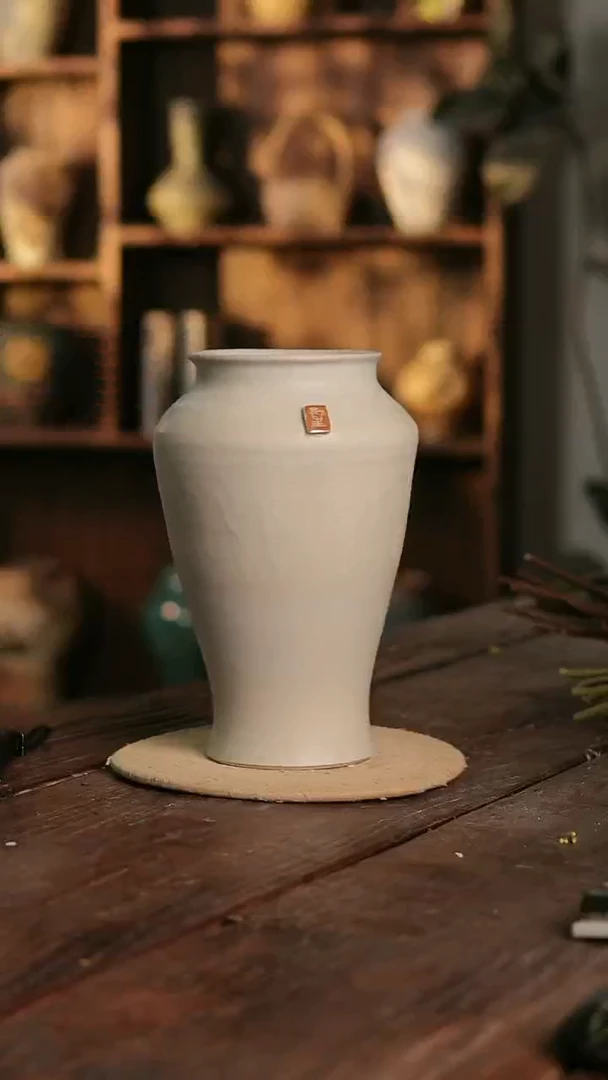 摆件18-412 陶瓷花器高28口径12