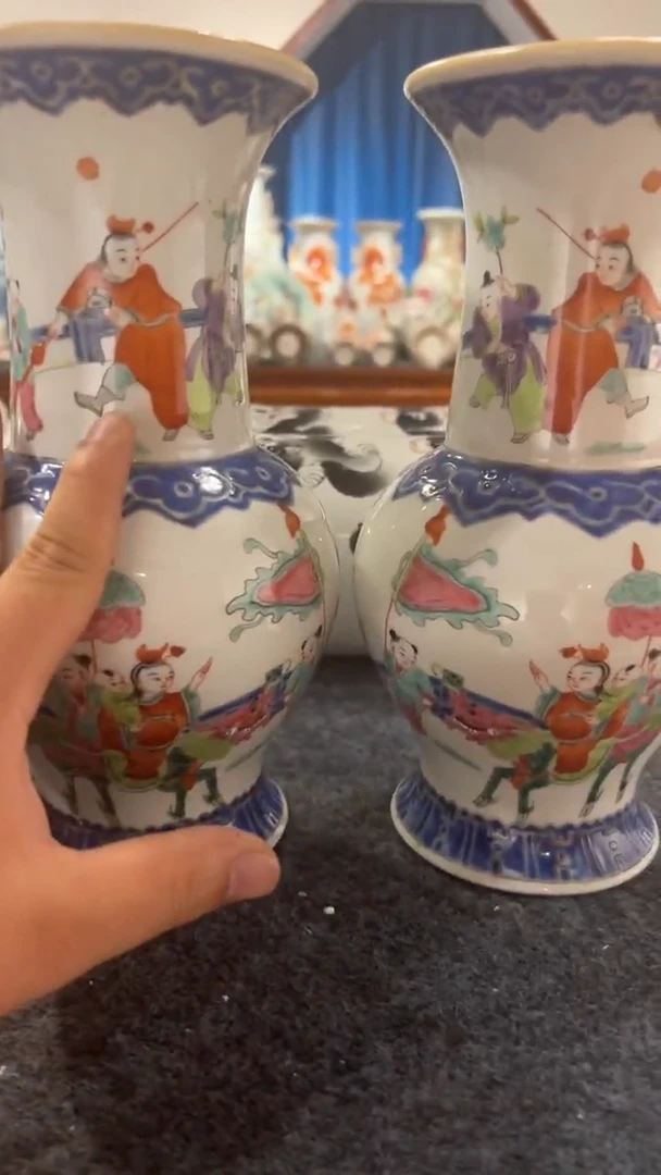 摆件瓷摆件瓷摆件麒麟送子花菇
