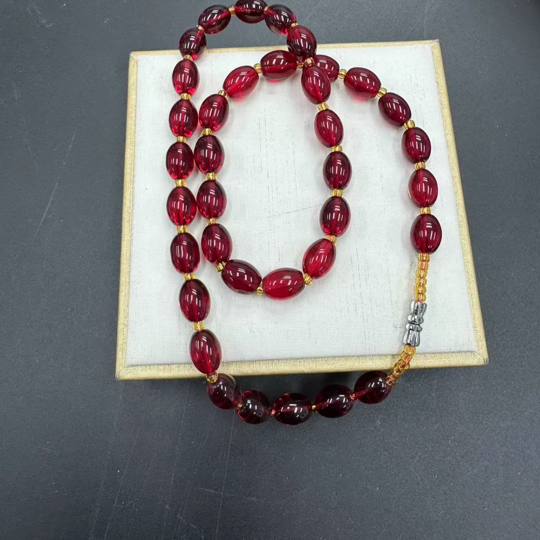 【小杰推荐】酒红枣珠项链（多样性发其一）7766