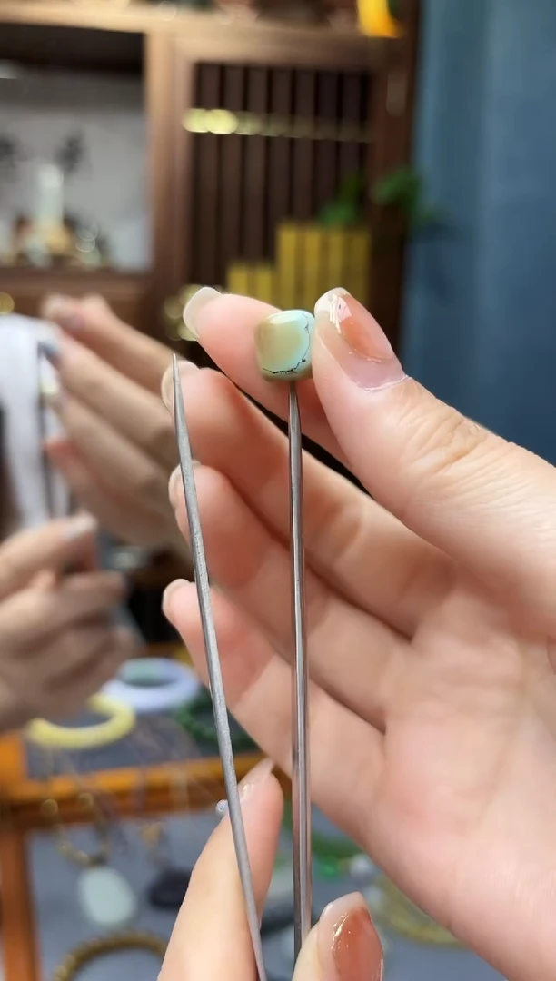 未镶嵌绿松石挂件松石桶珠配饰DN