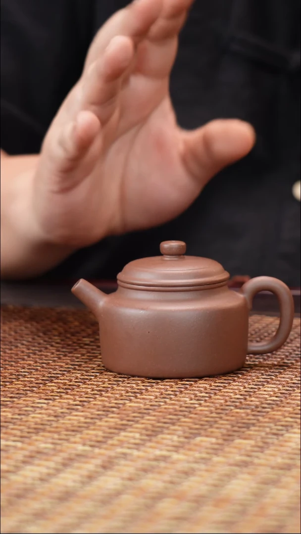 茶壶紫砂汀禾紫砂羊角山紫泥德钟