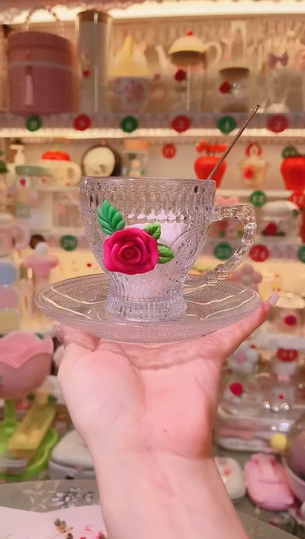 其他品质好发货快放心拍！玫瑰花咖啡杯