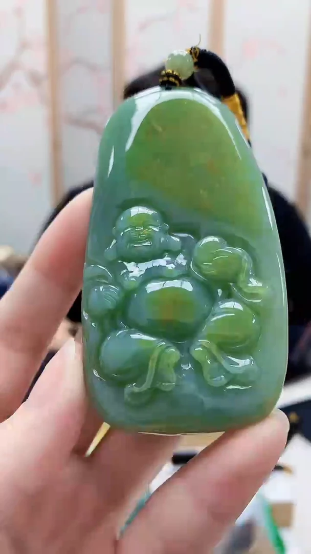 未镶嵌定制翡翠5060ry-毛货挂件40