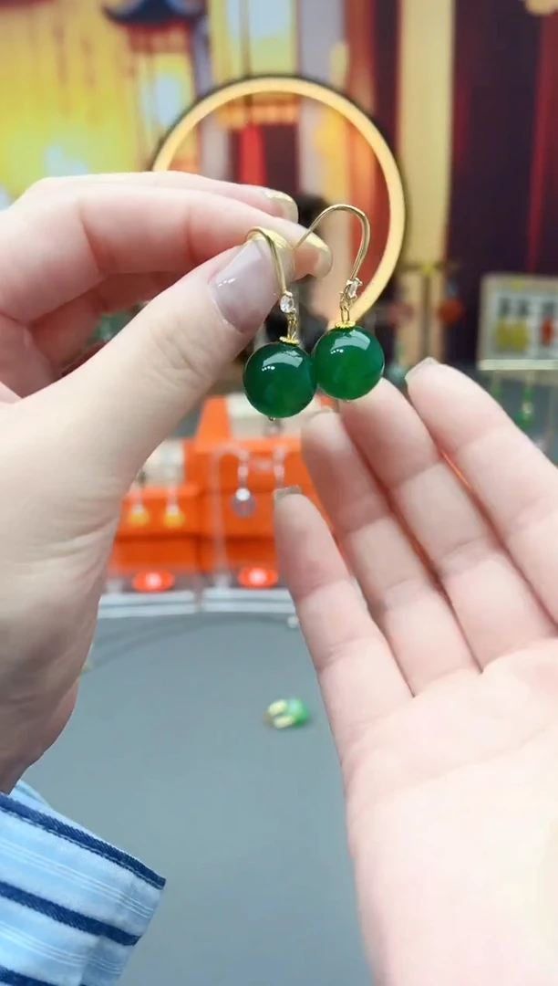 未镶嵌耳钉玛瑙/玉髓A6