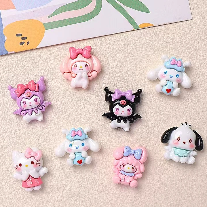 《海燕专属》卡通天使三丽鸥库洛米树脂配件 diy奶油胶材料包发饰