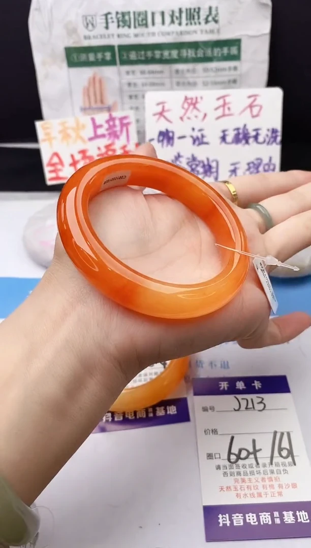 未镶嵌手镯石英质玉j213-HHB60+