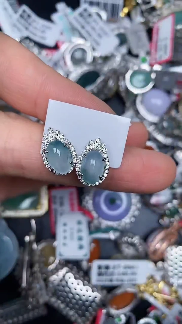 银S925镶嵌戒指翡翠1740