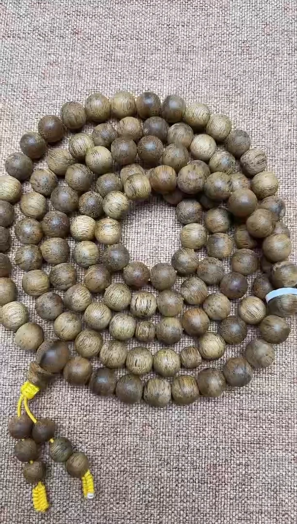 沉香手串菩萨棋鹧鸪斑土沉0.9圆珠多圈多样性发其一