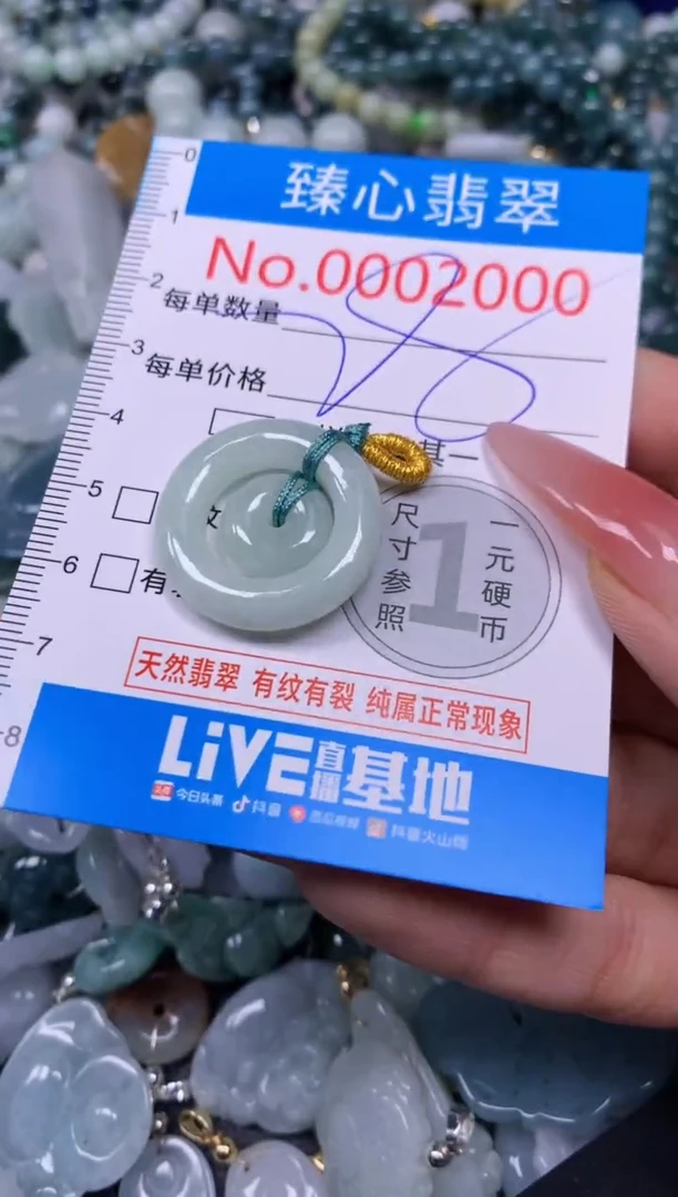 【闪购商品】翡翠颈饰未镶嵌含绳0002000