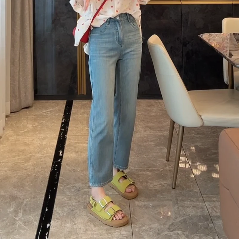 2025新款百搭牛仔裤-夏季舒适牛仔九分裤LK2503247