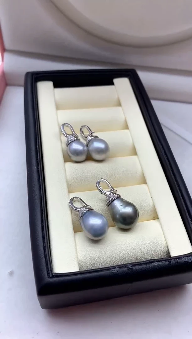 银S925镶嵌吊坠(不含链)海水珍珠多样性发其一
