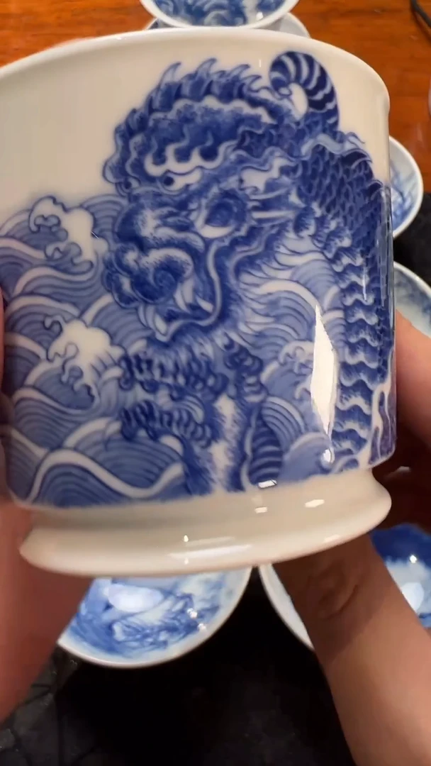 【闪购商品】陶瓷盖子款龙的杯子，微瑕