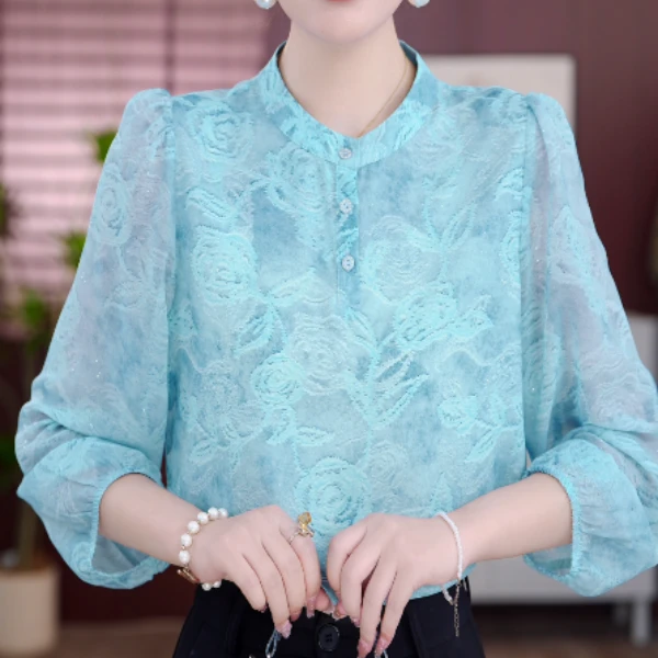 FZ503清和昼景2025新款小衫洋气衣服套头衬衫女上衣打底时尚衣服