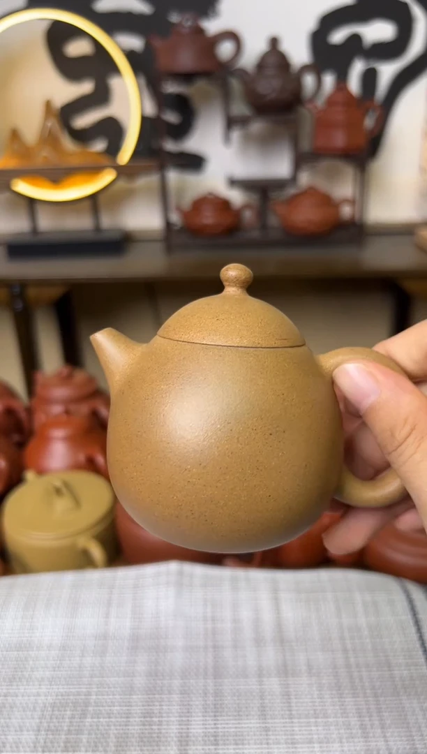 茶壶段泥黄金段龙蛋壶150CC