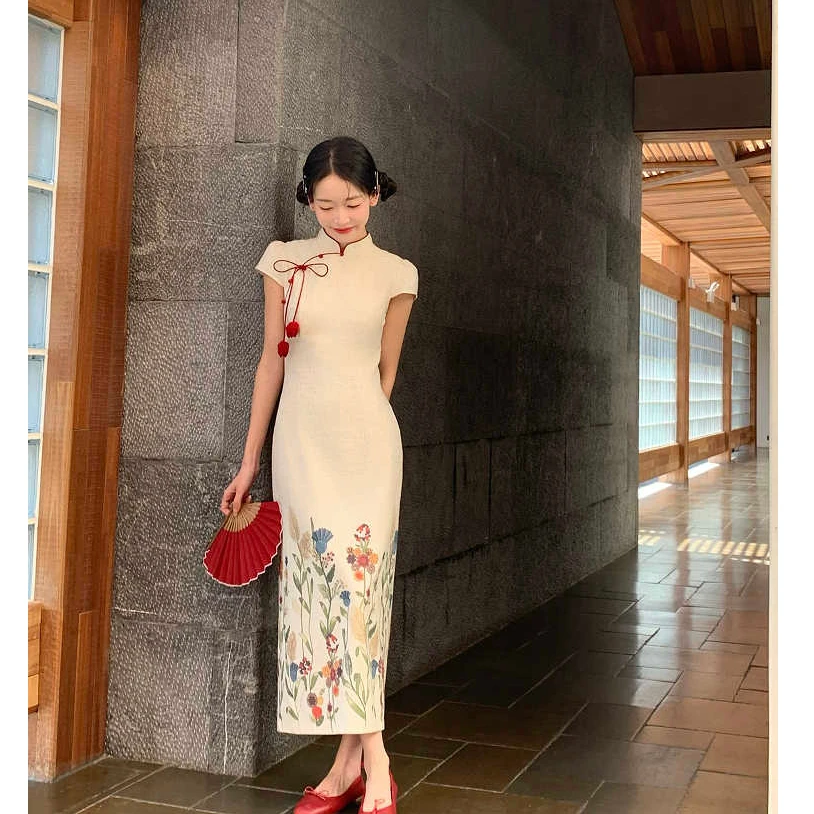 新中式改良旗袍2025新款小个子修身显瘦气质高级感复古风少女9882