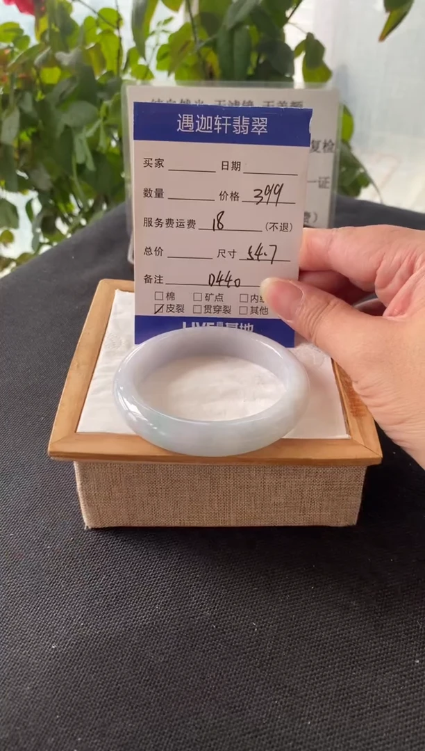未镶嵌手镯翡翠54.5圈口 D440编码