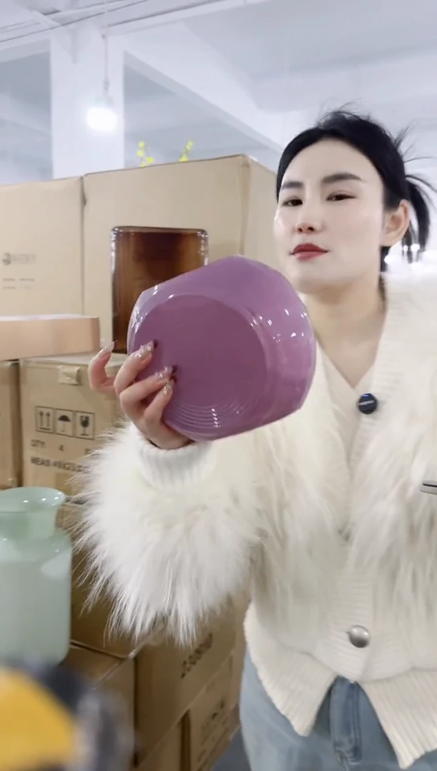 【闪购商品】无铅玻璃UU外贸花瓶微瑕-78E7