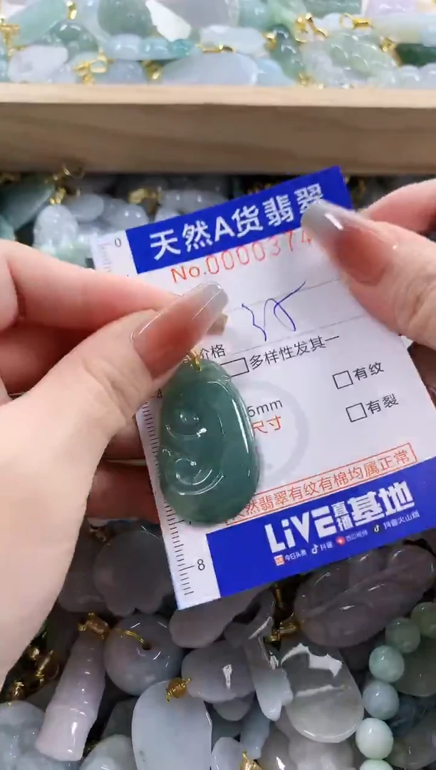 颈饰未镶嵌翡翠天然A货翡翠