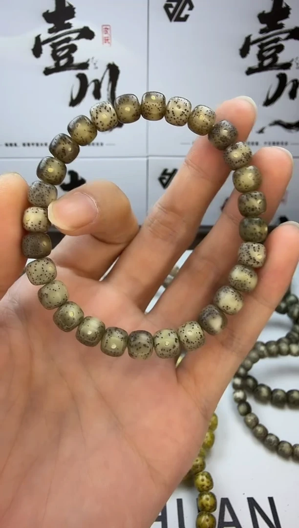 手串星月菩提8/7 冰糖 玉化 星点货 同枝果