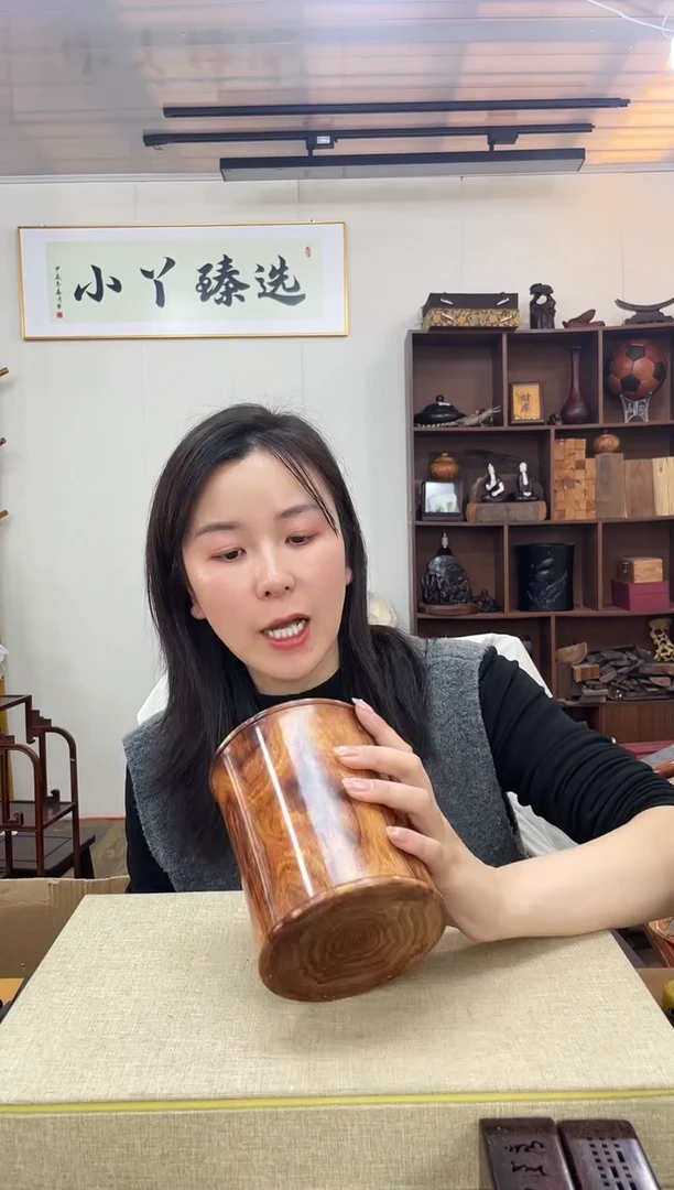 乌木类702海黄大笔筒木木