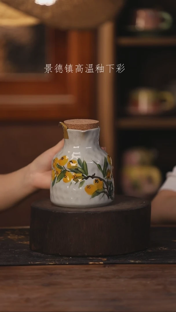 陶瓷景德镇高温釉下手绘陶瓷070