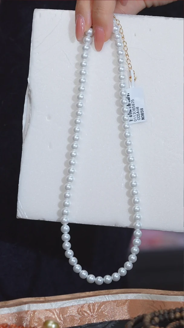 【闪购商品】拼合珍珠（马贝珠）项链未镶嵌多样性发 @@N0858