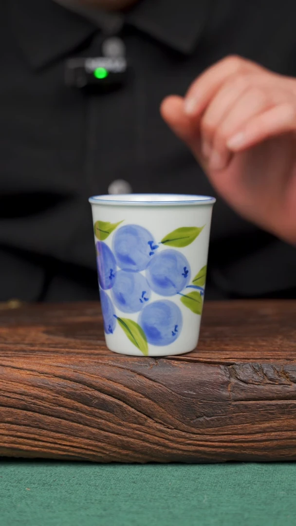 【闪购商品】瓷片22寻一缕瓷香杯釉下手工手绘瓷器