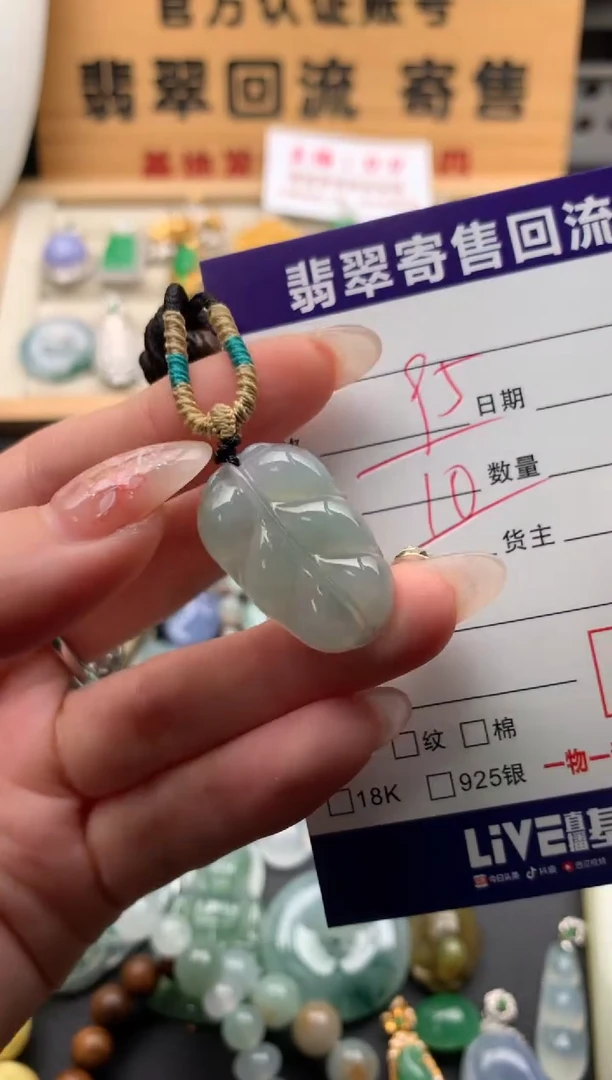 翡翠未镶嵌颈饰10134048