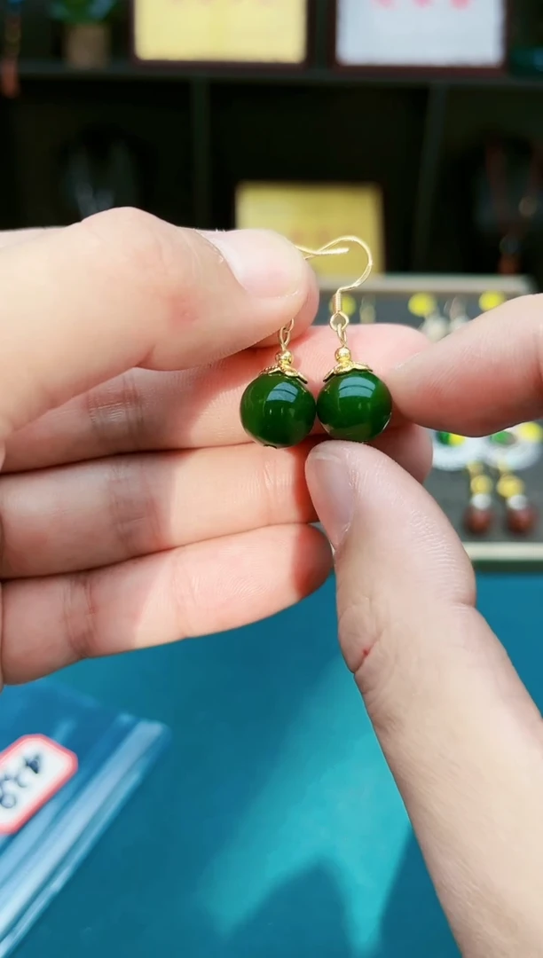 【闪购商品】玛瑙/玉髓耳钉银S925镶嵌438000