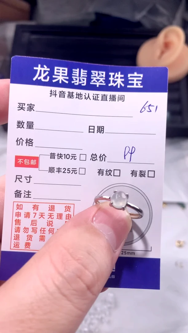 颈饰未镶嵌翡翠戒子651