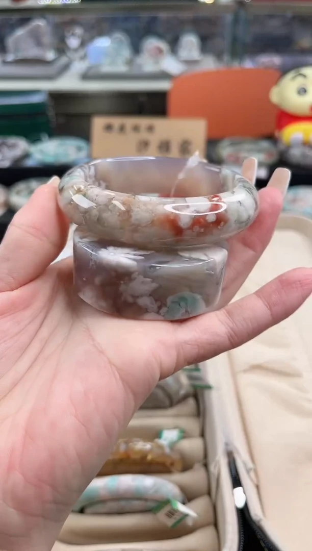 未镶嵌手镯石英质玉56圈口（赠品镯心）s9240112