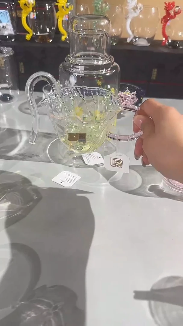 晶焱荷韵侧把粉色+冷萃凉水壶