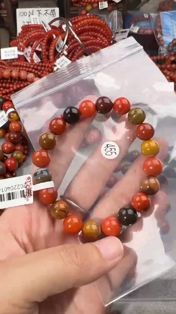 南红玛瑙手串未镶嵌10