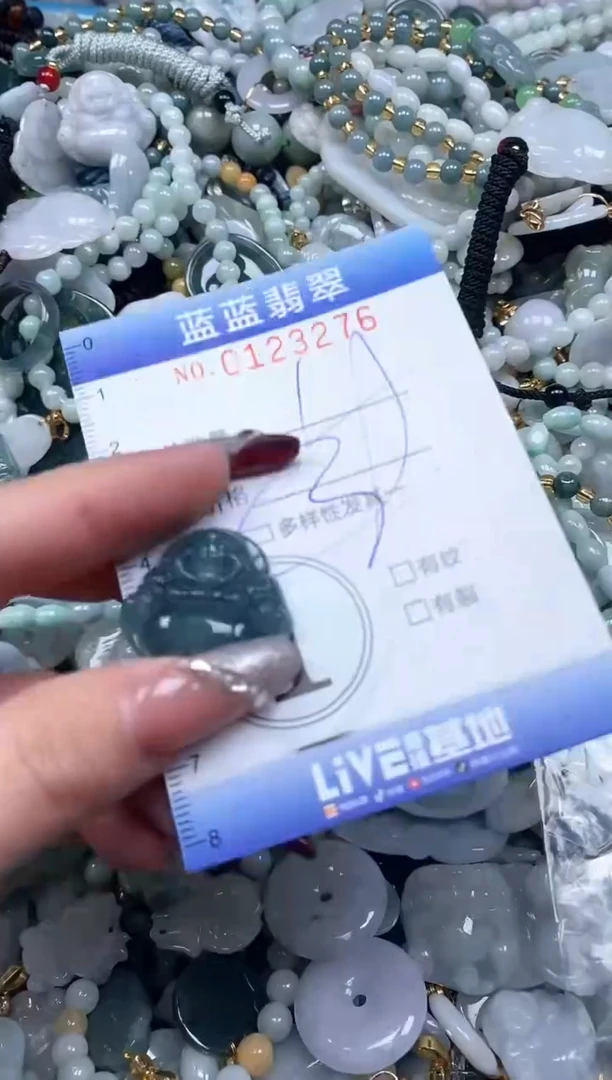 【闪购商品】翡翠颈饰未镶嵌闪购0123276多样性发其一