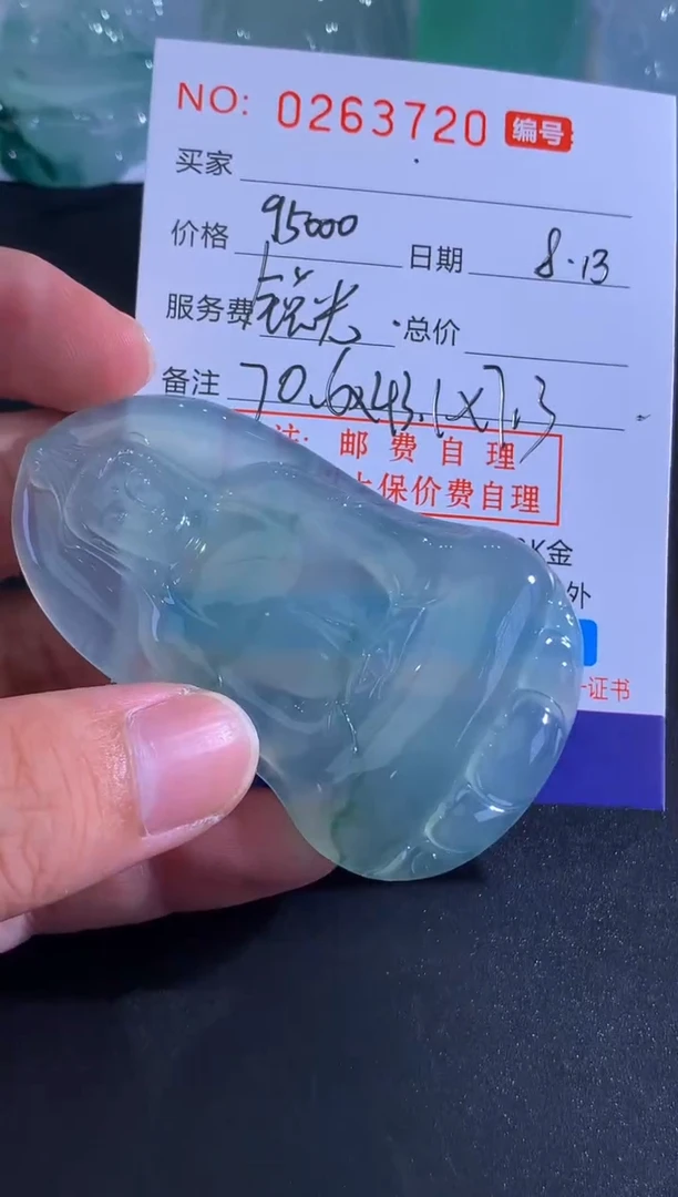 翡翠未镶嵌颈饰用****2尾款