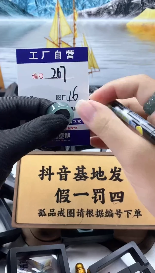 未镶嵌戒圈翡翠267